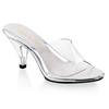 Fabulicious - BELLE301 Mules with heel - Transparent/Silver coloured Product image
